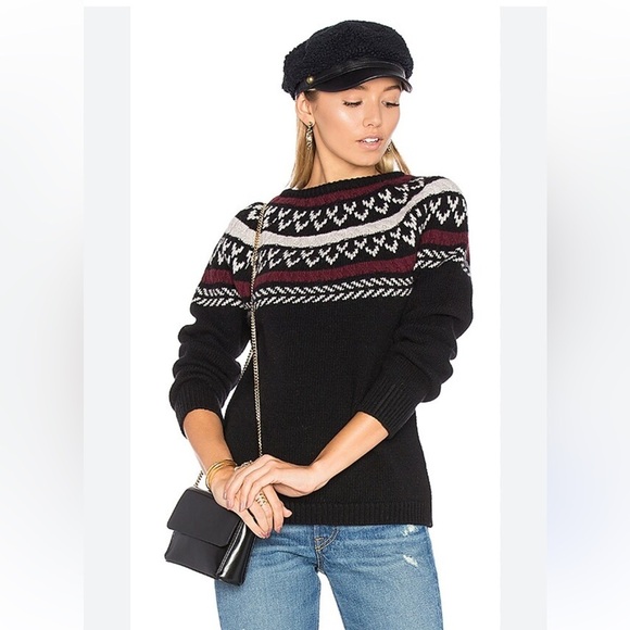 Anine Bing wool Fair Isle sweater size L - Picture 2 of 10